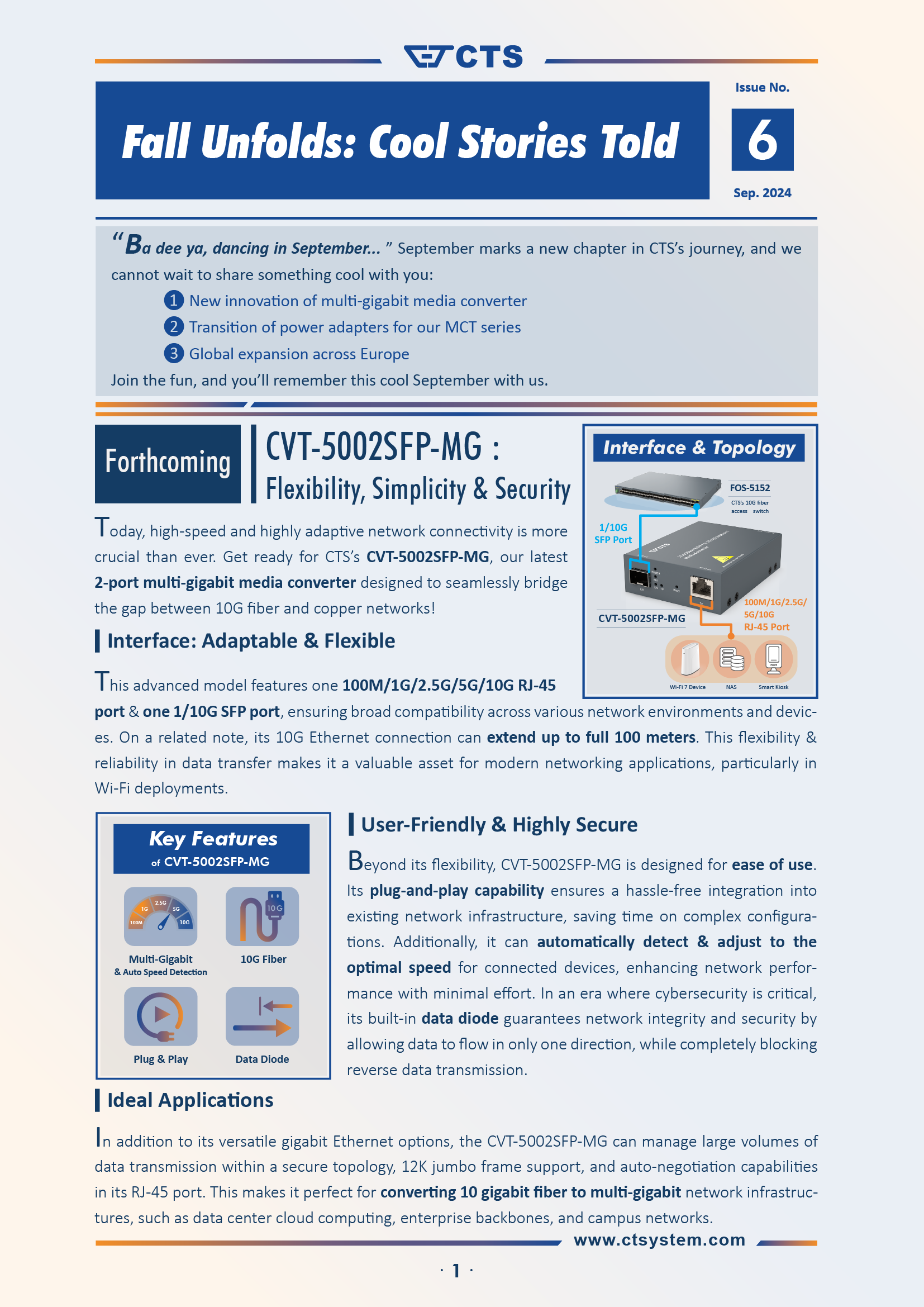 Read more about the article CTS Monthly NEWS – September, 2024